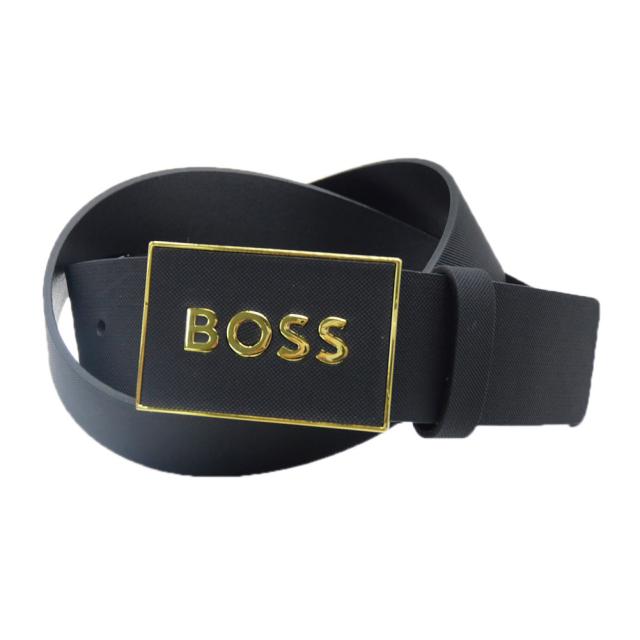【セール 40％OFF！】HUGO BOSS ヒューゴボス メンズレザーベルト 50471333 10219316 / Boss-LCon-S1_Sz40 ブラックの通販は