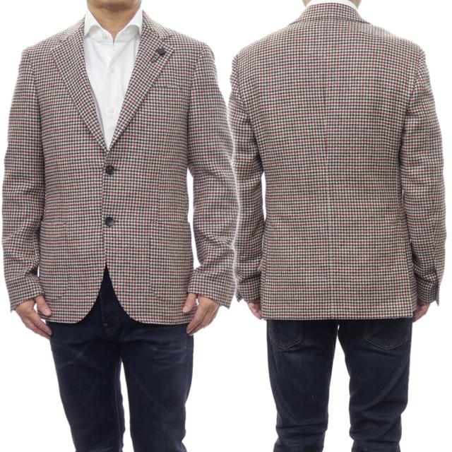 【セール 60％OFF！】LARDINI ラルディーニ メンズシングル2Bジャケット IV528AQ IVSF63514 ブラウン系マルチカラーの通販は 50,952円