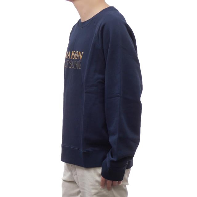 旧作お買い得セール！ MAISON KITSUNE メゾンキツネ トレーナー メンズ コットン 綿100％  NM00311KM0001 / GRADIENT HEAD MAISON KITSUNE OVERSIZE SWEATSHIRT ネイビー 旧作処分セール！ MAISON KITSUNE メゾンキツネ トレーナー メンズ