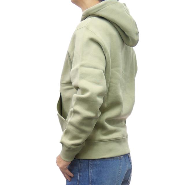 旧モデルセール！ MAISON KITSUNE メゾンキツネ パーカー メンズ 裏起毛プルオーバー コットン 綿100％ MM00713KM0307 / BOLD FOX HEAD PATCH COMFORT HOODIE アッシュグリーン_2