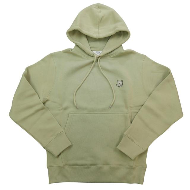 旧モデルセール！ MAISON KITSUNE メゾンキツネ パーカー メンズ 裏起毛プルオーバー コットン 綿100％ MM00713KM0307 / BOLD FOX HEAD PATCH COMFORT HOODIE アッシュグリーン_4