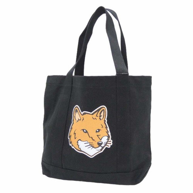 【セール 40％OFF！】MAISON KITSUNE メゾンキツネ トートバッグ LW05101 WW0050 / FOX HEAD TOTE BAG ブラック /定番人気商品の通販は