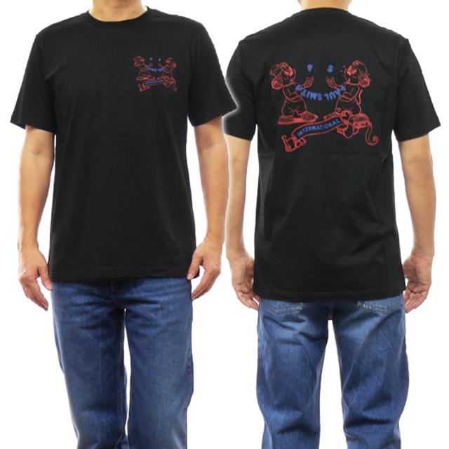 【セール ○％OFF！】PS PAUL SMITH ポールスミス メンズクルーネックTシャツ M2R 011R NP4696 ブラックの通販は