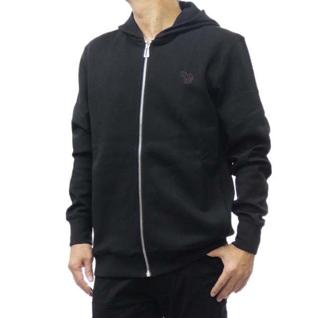 【セール ○％OFF！】PS PAUL SMITH ポールスミス メンズジップアップパーカー M2R 098Z N22194 ブラックの通販は