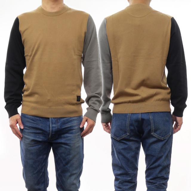 【セール ○％OFF！】PS PAUL SMITH ポールスミス メンズクルーネックセーター/ニット M2R 946Y L22140 ブラウンの通販は