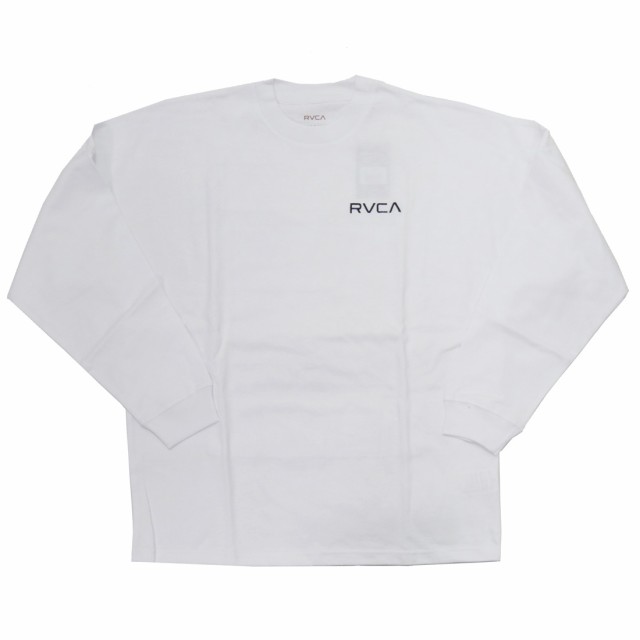 【セール 25％OFF！】RVCA ルーカ メンズクルーネックロングTシャツ BE042-060 / PATCH BALANCE LT ホワイトの通販は
