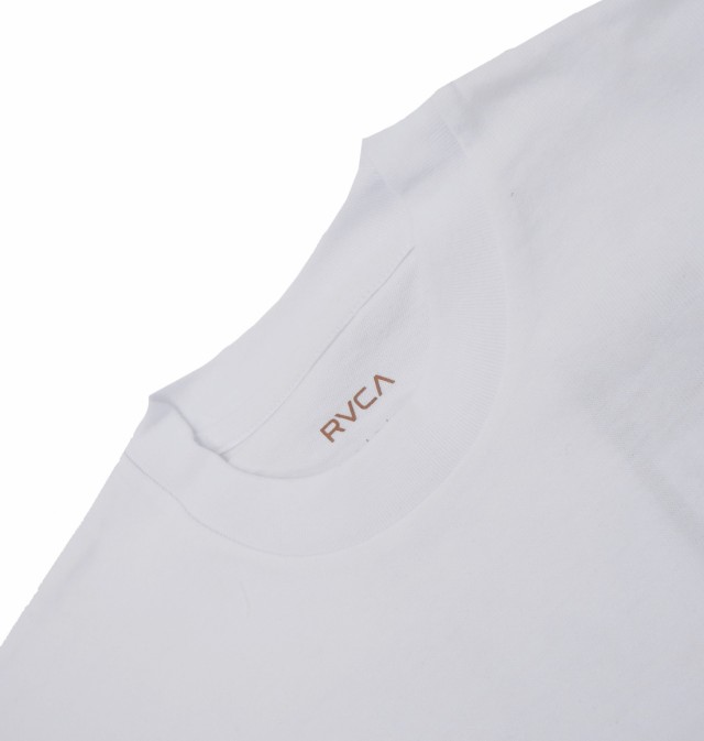 【セール 25％OFF！】RVCA ルーカ メンズクルーネックロングTシャツ BE042-060 / PATCH BALANCE LT ホワイトの通販は
