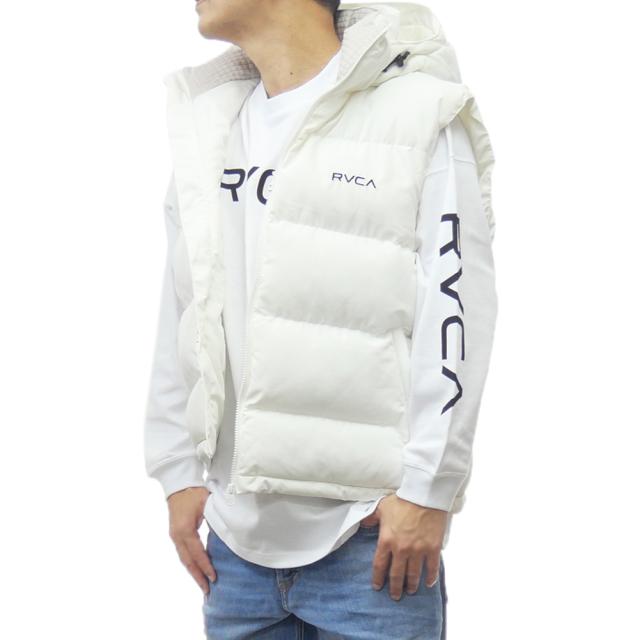 【セール 30％OFF！】RVCA ルーカ メンズ中綿ベスト BE042768 / RVCA PUFFER VEST JACKET ホワイトの通販は