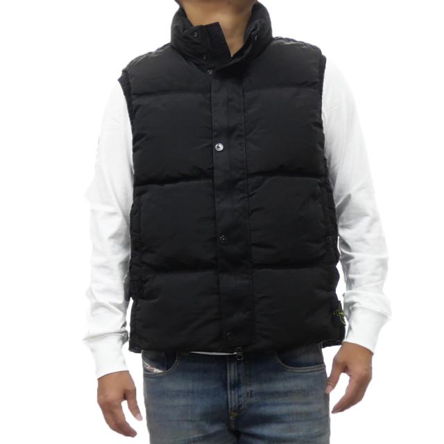 【セール 40％OFF！】STONE ISLAND ストーンアイランド メンズダウンベスト G0419 ブラックの通販はダウンベスト