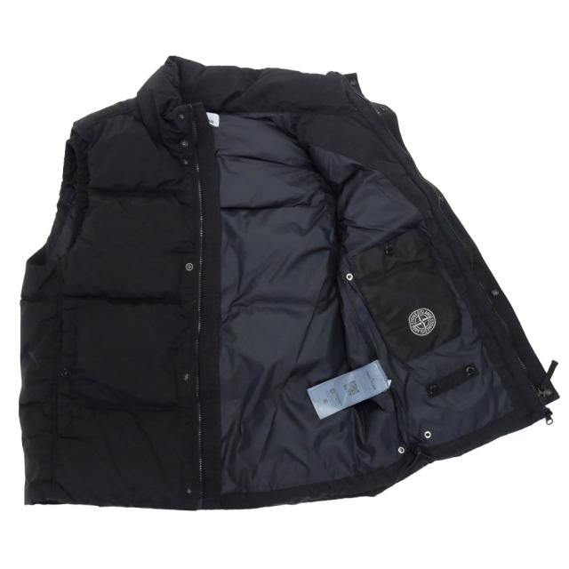【セール 40％OFF！】STONE ISLAND ストーンアイランド メンズダウンベスト G0419 ブラックの通販は