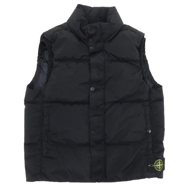 【セール 40％OFF！】STONE ISLAND ストーンアイランド メンズダウンベスト G0419 ブラックの通販は
