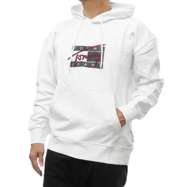 旧作お買い得セール！  JEANS トミージーンズ トミーヒルフィガー パーカー メンズ プルオーバー コットン 綿100％ DM20170 ホワイト