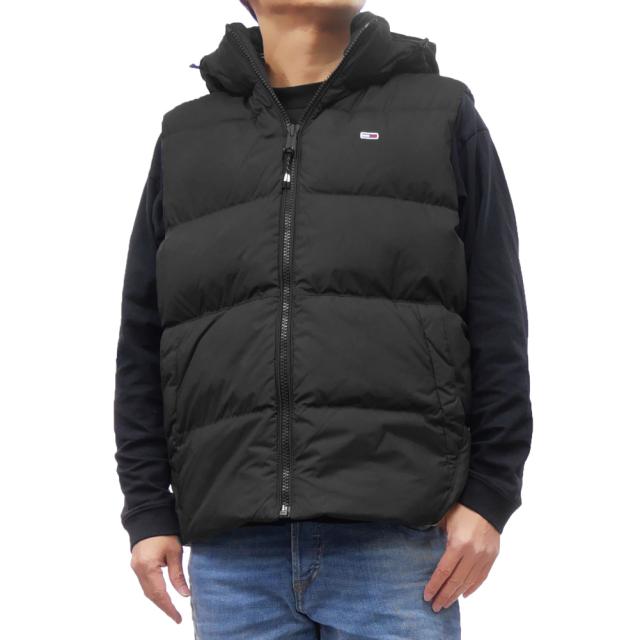 旧作お買い得セール！  JEANS トミージーンズ トミーヒルフィガー ダウンベスト メンズ DM20465 ブラック