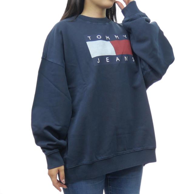 旧作お買い得セール！  JEANS トミージーンズ トミーヒルフィガー トレーナー レディース DW18623 ダークネイビー