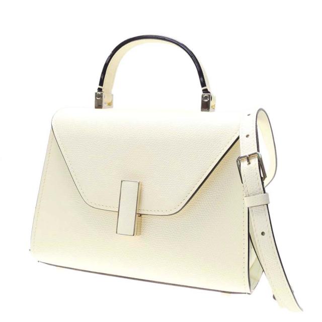 【セール 35％OFF！】VALEXTRA ヴァレクストラ レディースマイクロハンドバッグ V5E23 028 / MICRO ISIDE ホワイト