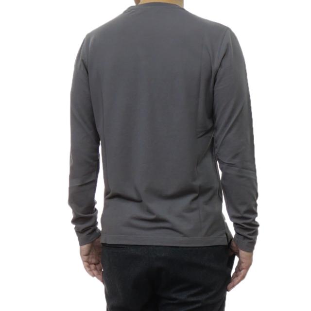 旧モデルセール！ ZANONE ザノーネ Tシャツ メンズ 長袖 トップス クルーネック コットン 綿100％ ロンT 815134 ZG380 ライトグレー_3
