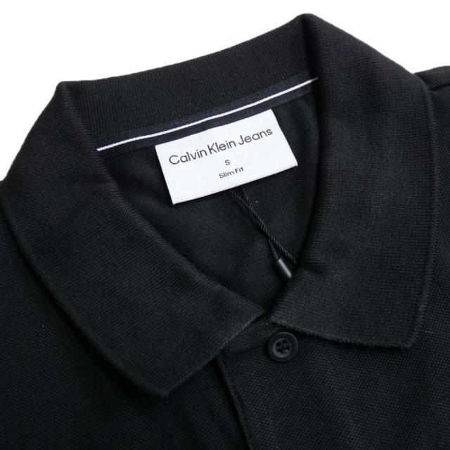 【セール 45％OFF！】CALVIN KLEIN JEANS カルバンクラインジーンズ メンズ鹿の子ポロシャツ J325269 ブラックの通販は