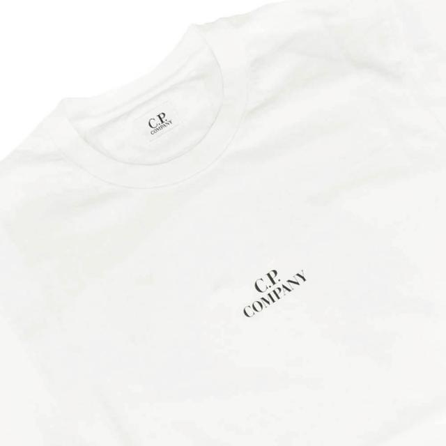 旧作お買い得セール！ C.P. COMPANY シーピーカンパニー Tシャツ メンズ 半袖 クルーネック コットン 綿100％/16CMTS141A 006586W ブラック 旧作お買い得セール！ C.P. COMPANY シーピーカンパニー Tシャツ