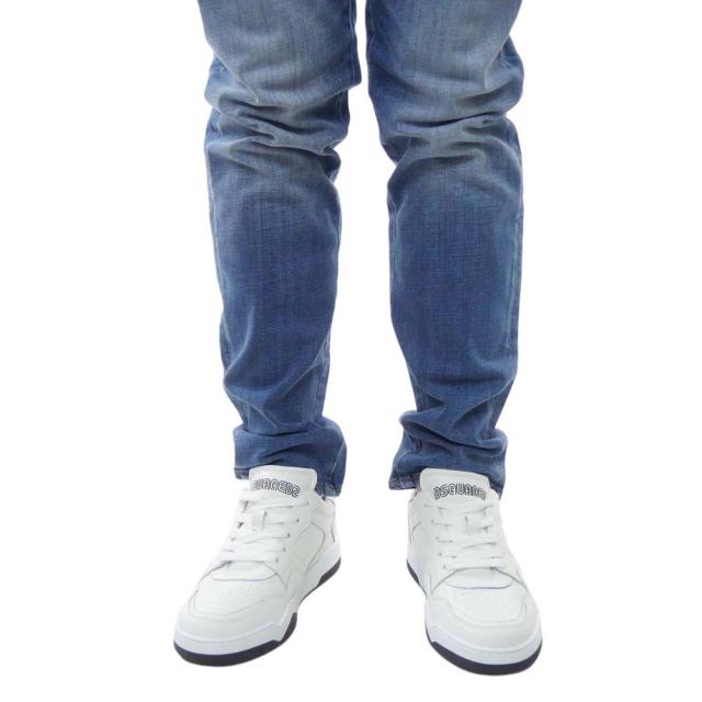 旧モデルセール！ DSQUARED2 ディースクエアード メンズ スニーカー 靴 シューズ ローカット SNM0355 01504867 / SPIKER ホワイト_2