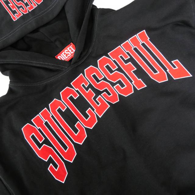 旧モデルセール！ DIESEL ディーゼル パーカー メンズ プルオーバー A12443 0HAYT / S-BOXT-HOOD-N7 ブラック_3
