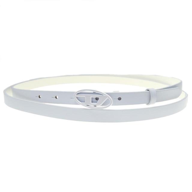 旧モデルセール！ DIESEL ディーゼル ベルト レディース レザー ベルト X09895 P1245 / B-1DR15 DOUBLE ライトブルー_1