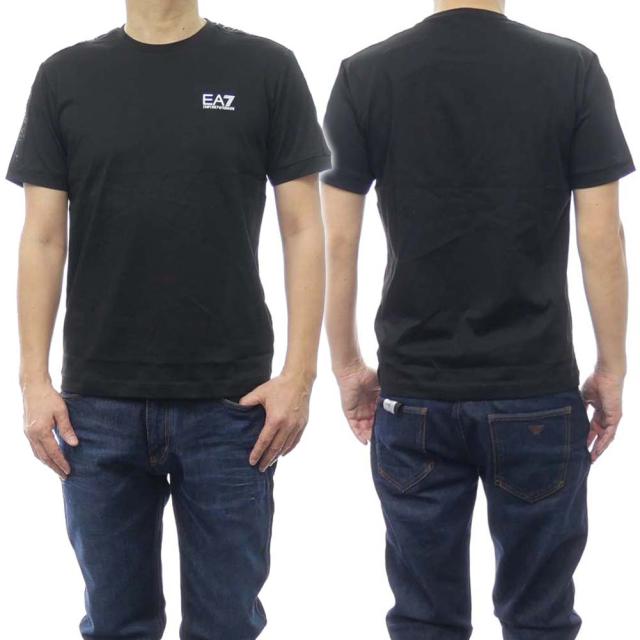 【セール 50％OFF！】EMPORIO ARMANI エンポリオアルマーニ EA7 メンズクルーネックTシャツ 3DPT35 PJ02Z ブラックの通販は