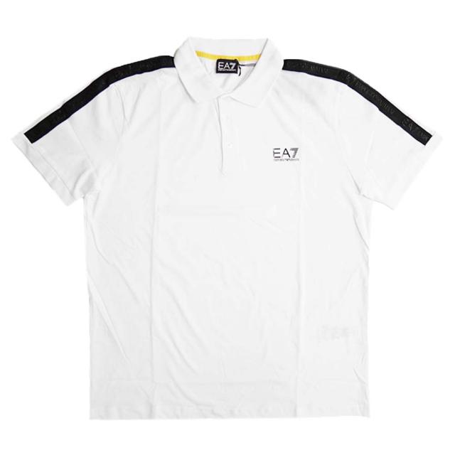 旧作お買い得セール！ EMPORIO ARMANI エンポリオアルマーニ EA7 ポロシャツ 半袖 メンズ コットン 綿100％ スムース 3DPF23 PJ02Z ホワイト 旧作お買い得セール！ EMPORIO ARMANI エンポリオアルマーニ EA7
