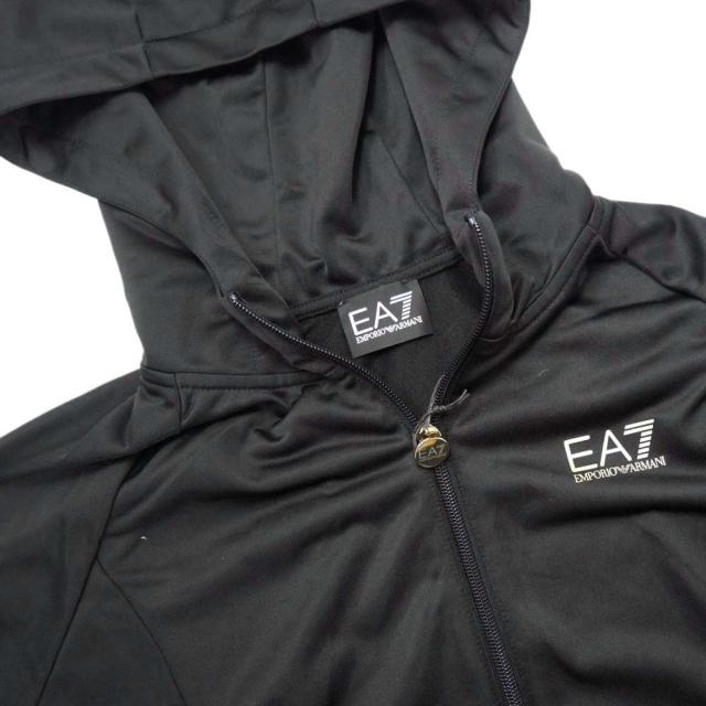 【セール 50％OFF！】EMPORIO ARMANI エンポリオアルマーニ EA7 レディースセットアップスウェット 3DTV52 TJ26Z ブラック×ゴールドの通販は