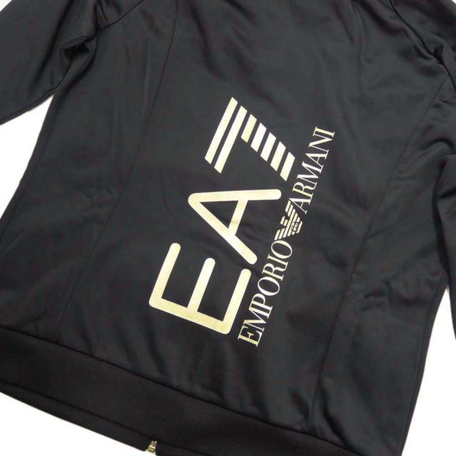 【セール 50％OFF！】EMPORIO ARMANI エンポリオアルマーニ EA7 レディースセットアップスウェット 3DTV52 TJ26Z ブラック×ゴールドの通販は