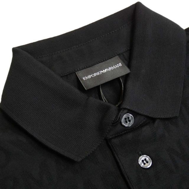 旧作お買い得セール！ EMPORIO ARMANI エンポリオアルマーニ ポロシャツ 半袖 メンズ コットン 綿100％ 3D1FM8 1JORZ ブラック 旧作お買い得セール！ EMPORIO ARMANI エンポリオアルマーニ