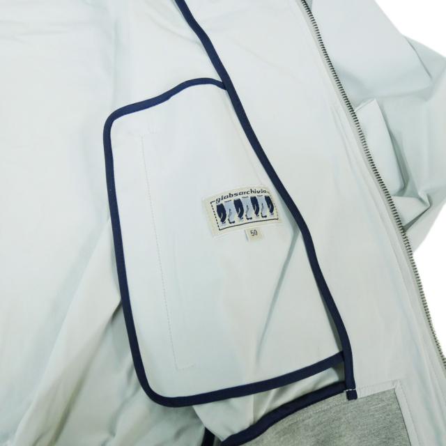 【セール 50％OFF！】GIABS ARCHIVIO ジャブス アルキビオ メンズナイロンジャケット PUCCI A3563 ライトグレーの通販は