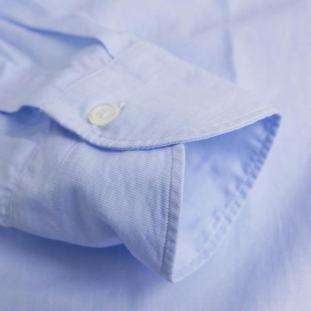 旧モデルセール！ GIANNETTO ジャンネット カッタウェイシャツ メンズ コットン 綿100％ AC123 / VINCI FIT WASH ブルー_4