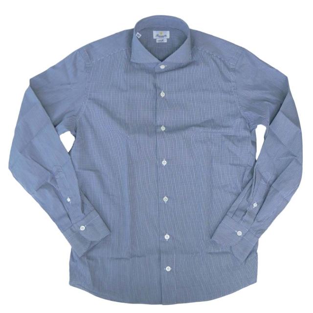 旧モデルセール！ GIANNETTO ジャンネット カッタウェイシャツ メンズ AC903 / VINCI FIT WASH ネイビー_1