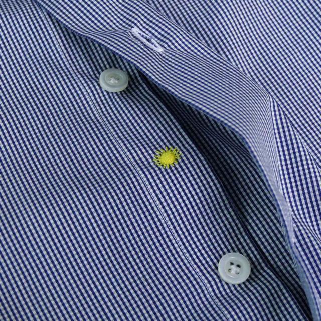 旧モデルセール！ GIANNETTO ジャンネット カッタウェイシャツ メンズ AC903 / VINCI FIT WASH ネイビー_3