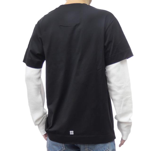 旧モデルセール！ GIVENCHY ジバンシィ Tシャツ メンズ 半袖 クルーネック コットン 綿100％ BM71G53YHU ブラック_3