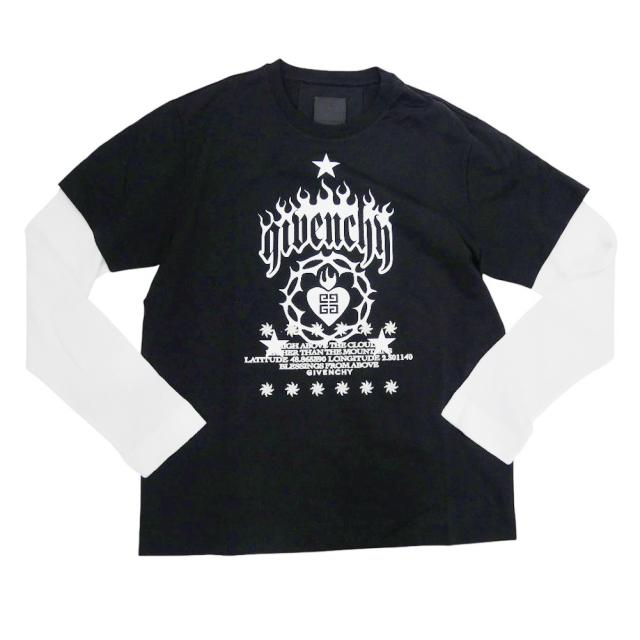 旧モデルセール！ GIVENCHY ジバンシィ Tシャツ メンズ 半袖 クルーネック コットン 綿100％ BM71G53YHU ブラック_4