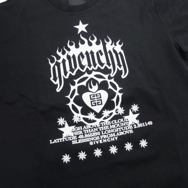 旧モデルセール！ GIVENCHY ジバンシィ Tシャツ メンズ 半袖 クルーネック コットン 綿100％ BM71G53YHU ブラック_6