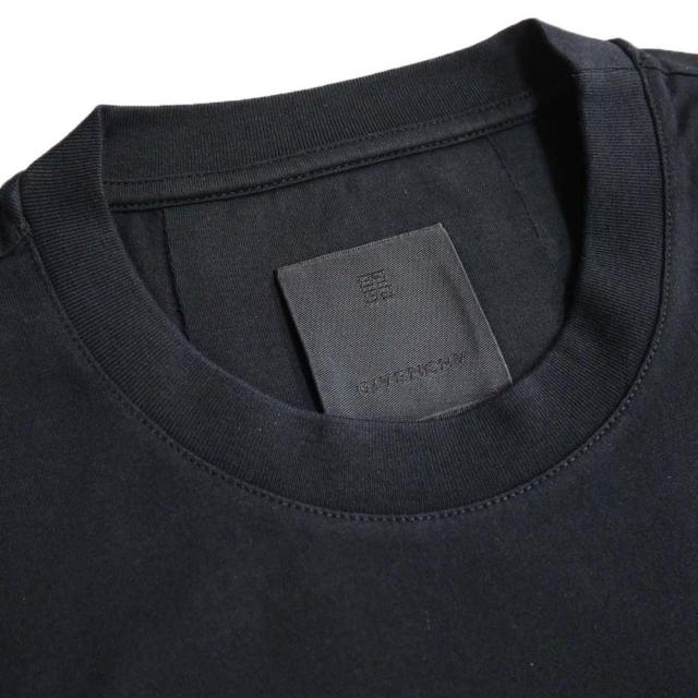 旧モデルセール！ GIVENCHY ジバンシィ Tシャツ メンズ 半袖 クルーネック コットン 綿100％ BM716G3YEL ブラック_2