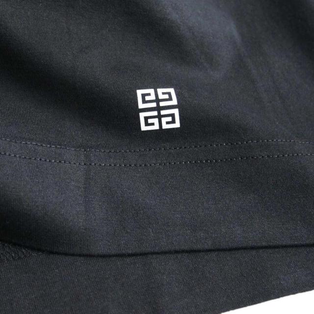 旧モデルセール！ GIVENCHY ジバンシィ Tシャツ メンズ 半袖 クルーネック コットン 綿100％ BM716G3YEL ブラック_5