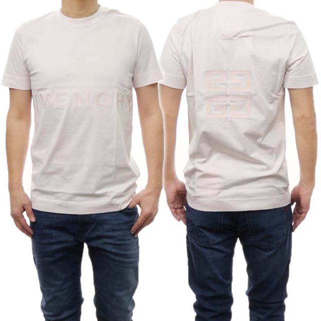 旧作お買い得セール！ GIVENCHY ジバンシィ Tシャツ メンズ 半袖 クルーネック コットン 綿100％ BM716B3YMG ライトピンク /