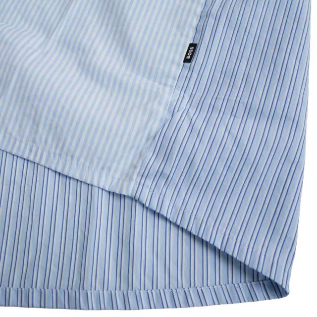 旧モデルセール！ HUGO BOSS ヒューゴボス カジュアルシャツ メンズ コットン 綿100％ 50513773 10258465 / S-DREW-SH-PW-C1-242 ブルー_5
