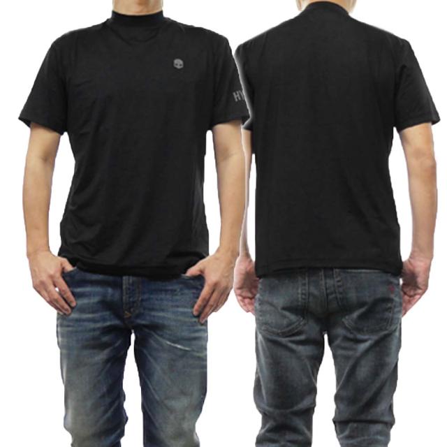 旧作お買い得セール！ HYDROGEN ハイドロゲン Tシャツ メンズ 半袖 クルーネック G00404 / ROLL NECK ブラック