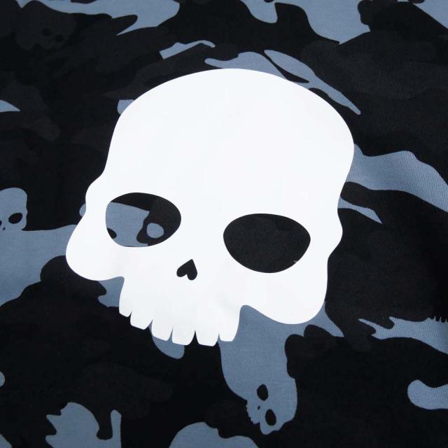 旧モデルセール！ HYDROGEN ハイドロゲン パーカー メンズ プルオーバー MH0005 / CAMO SKULL HOODIE ブルー系カモフラージュ柄_3