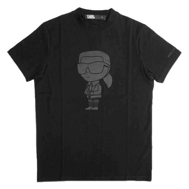 旧作お買い得セール！ KARL LAGERFELD カール ラガーフェルド Tシャツ メンズ 半袖 クルーネック 755402 541221 ブラック 旧作お買い得セール！ KARL LAGERFELD カール ラガーフェルド Tシャツ