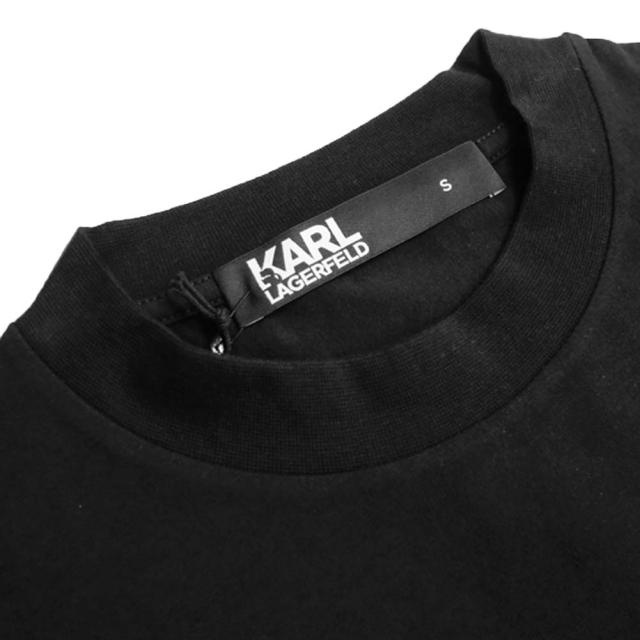 旧作お買い得セール！ KARL LAGERFELD カール ラガーフェルド Tシャツ メンズ 半袖 クルーネック 755402 541221 ブラック 旧作お買い得セール！ KARL LAGERFELD カール ラガーフェルド Tシャツ