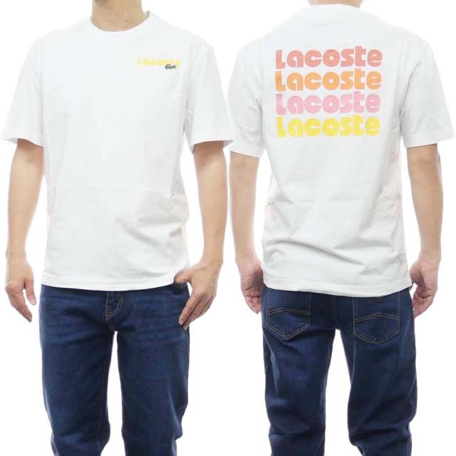 旧作お買い得セール！ LACOSTE ラコステ Tシャツ メンズ 半袖 クルーネック コットン 綿100％ TH7544 ホワイト