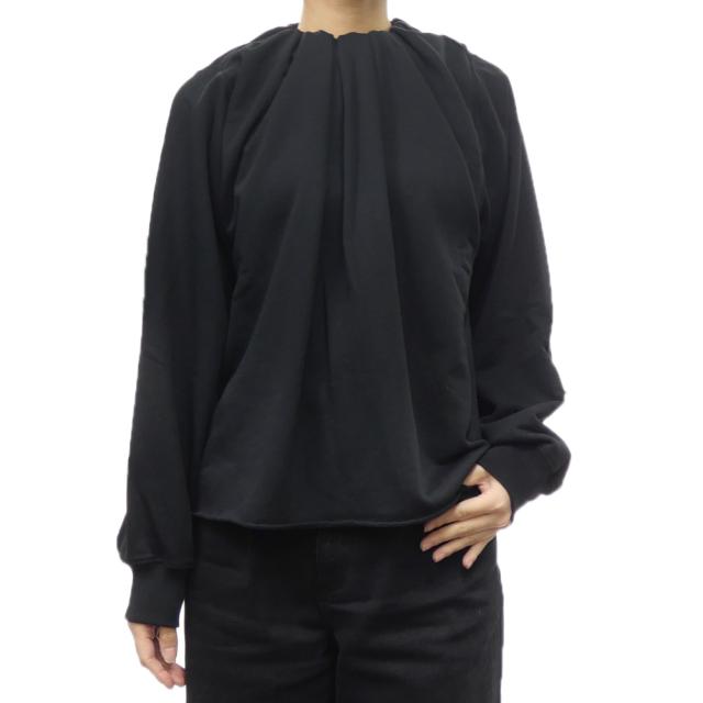 旧作お買い得セール！ MM6 エムエムシックストレーナー レディース コットン 綿100％ ギャザーネック S52GU0214 S25623 ブラック