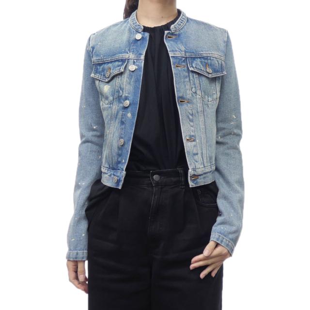 旧作お買い得セール！ MM6 エムエムシックス ジャケット レディース コットン 綿100％ デニムジャケット S52AM0287 S30589 ブルー
