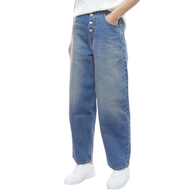 旧作お買い得セール！ MM6 エムエムシックス ジーンズ レディース コットン 綿100％ S52LA0226 S30589 インディゴブルー