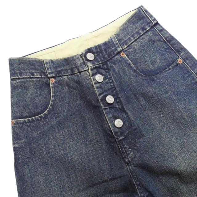 旧作お買い得セール！ MM6 エムエムシックス ジーンズ レディース コットン 綿100％ S52LA0226 S30888 グレーブルー 旧作処分セール！ MM6 エムエムシックス ジーンズ レディース コットン